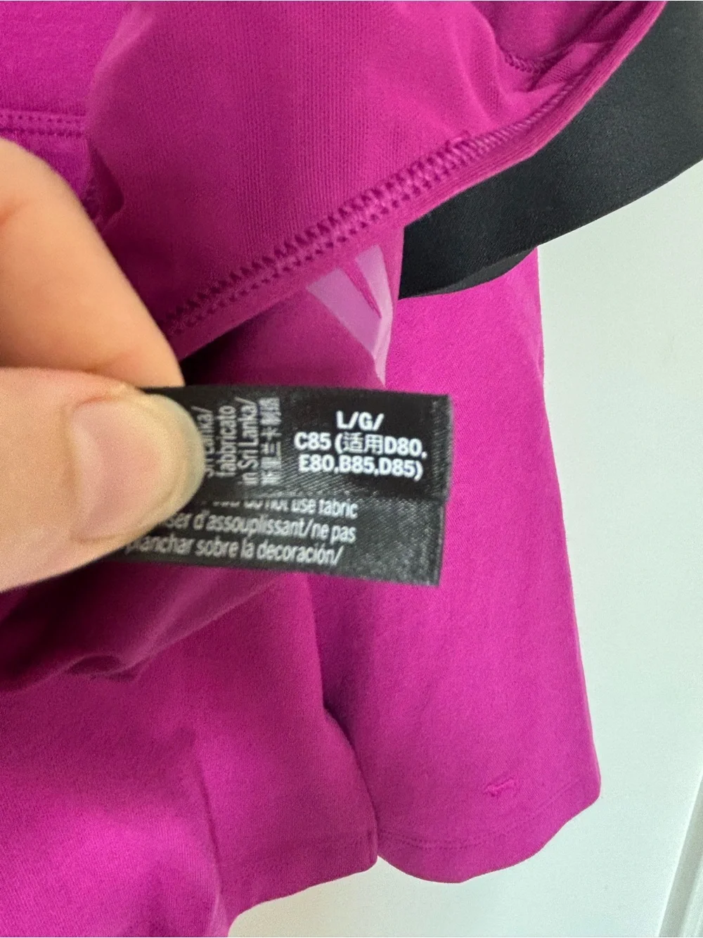 PINK Victoria's Secret Magenta Racerback Skort with matching bra set